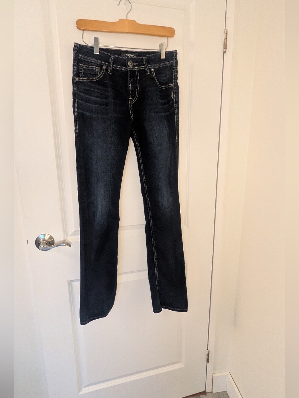 Silver Jeans Co. Suki High Straight Dark Wash Jeans W29 L32